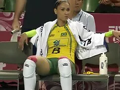 Joven rubia con soni ...